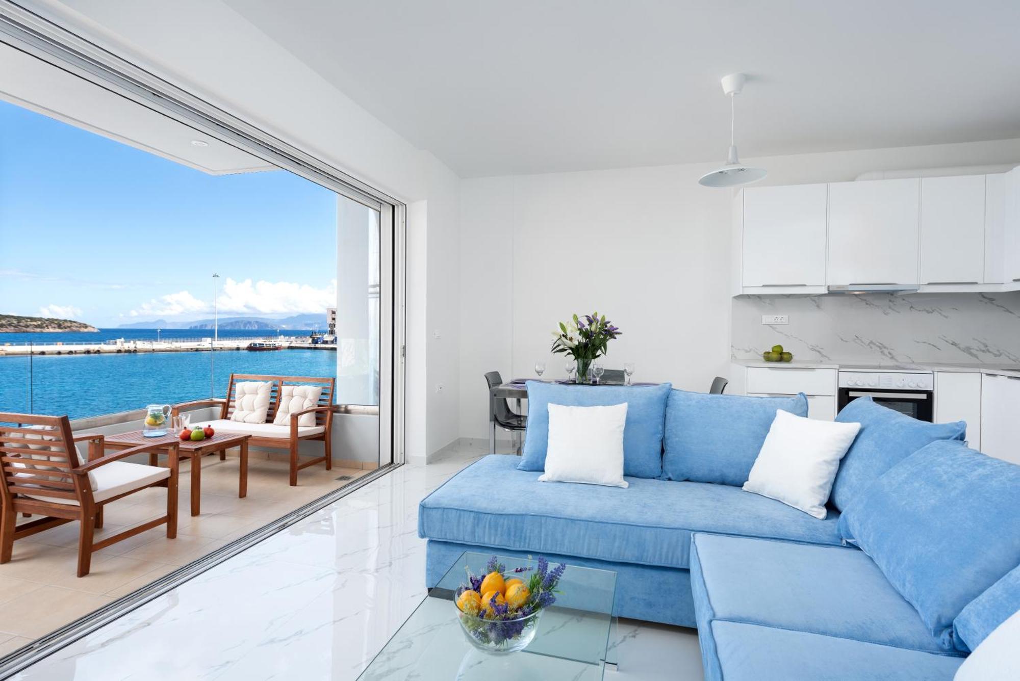 شقة Sea View Bliss 2Br Agios Getaway آغيوس نيكولاوس المظهر الخارجي الصورة