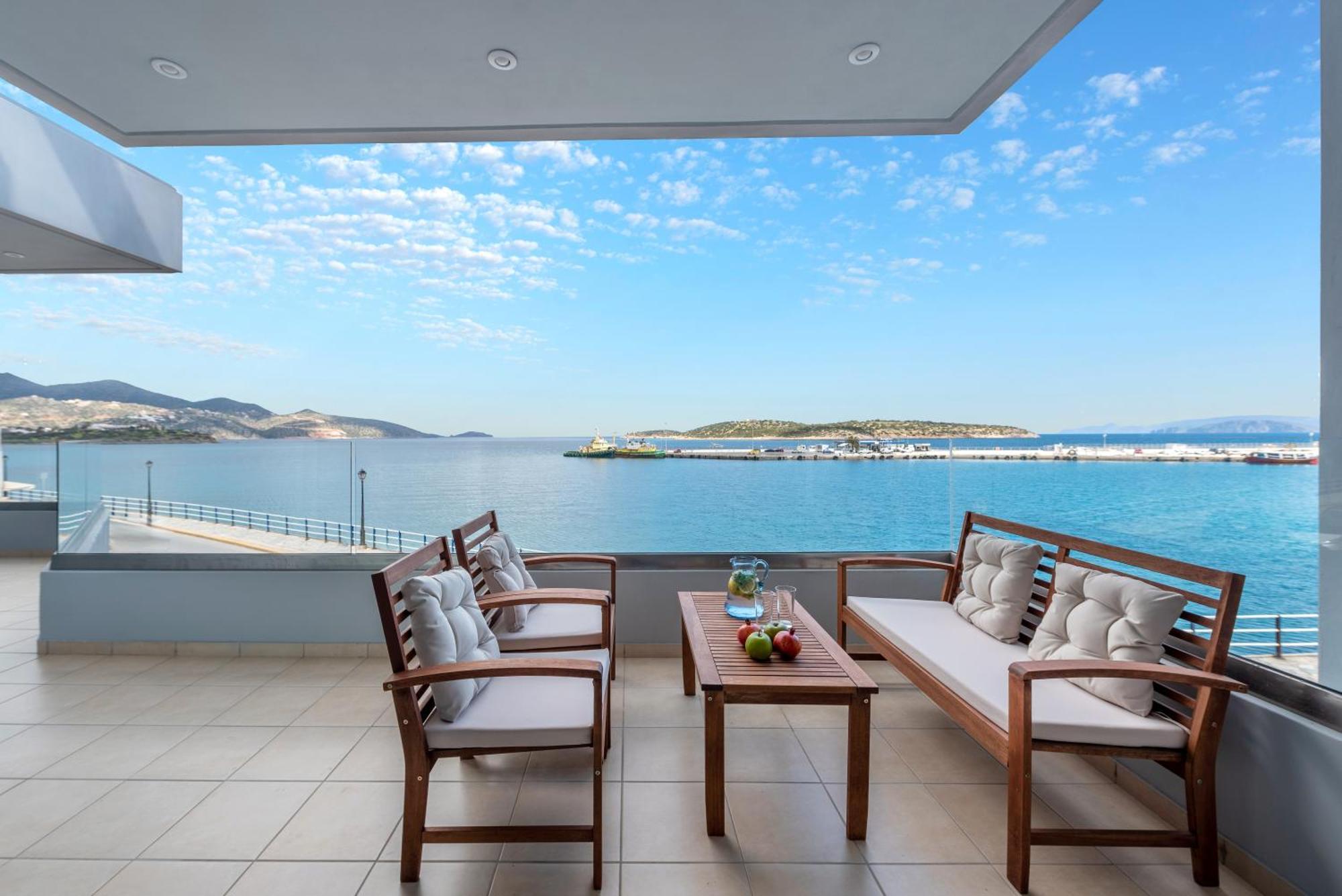 شقة Sea View Bliss 2Br Agios Getaway آغيوس نيكولاوس المظهر الخارجي الصورة