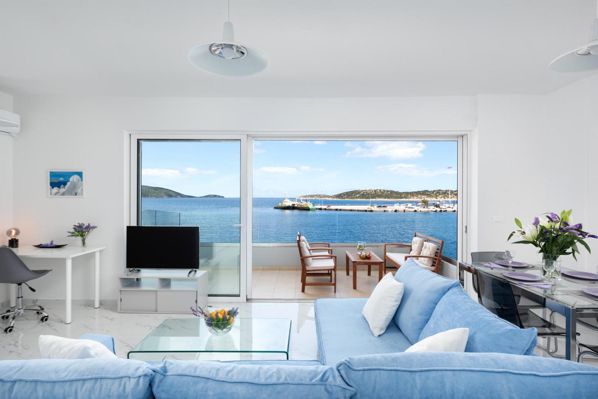 شقة Sea View Bliss 2Br Agios Getaway آغيوس نيكولاوس المظهر الخارجي الصورة