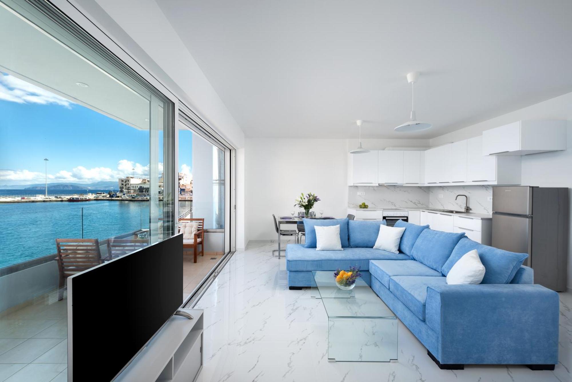 شقة Sea View Bliss 2Br Agios Getaway آغيوس نيكولاوس المظهر الخارجي الصورة